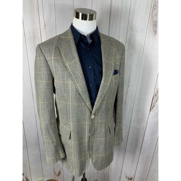 Polo Ralph Lauren Check Men's Blazer Jacket 46R - Picture 1 of 12